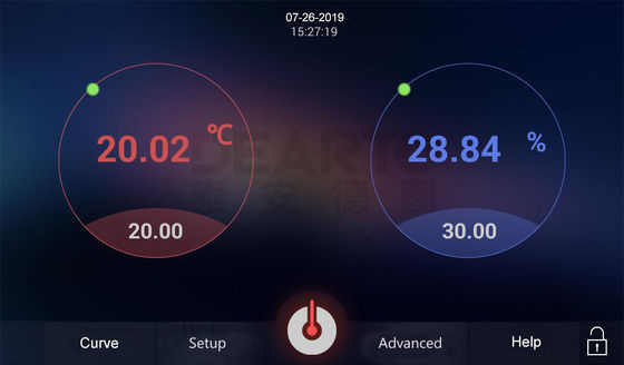 Chambre d'essai standard d'étalonnage du thermohygromètre 120L avec support OBM personnalisé