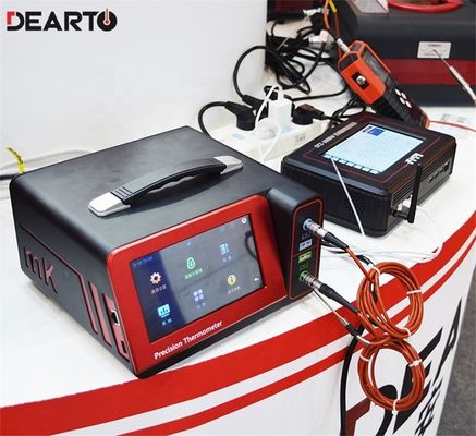 Super thermomètre intelligent de haute précision avec support personnalisé ODM en rouge noir